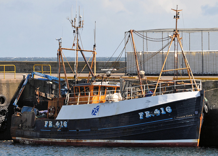 Photograph of the vessel fv Silver Fern pictured at Fraserburgh on 15th April 2012