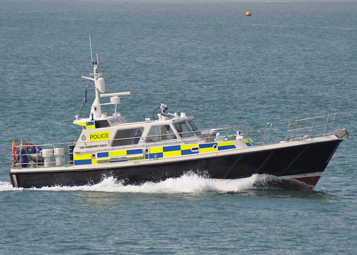 Photograph of the vessel  Sir Humphrey Gale pictured entering Portsmouth Harbour on 5th August 2011