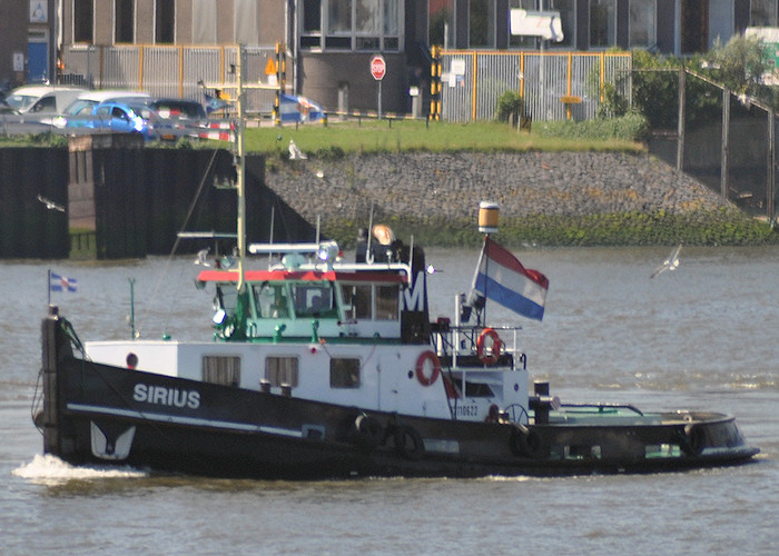 Photograph of the vessel  Sirius pictured passing Vlaardingen on 27th June 2011