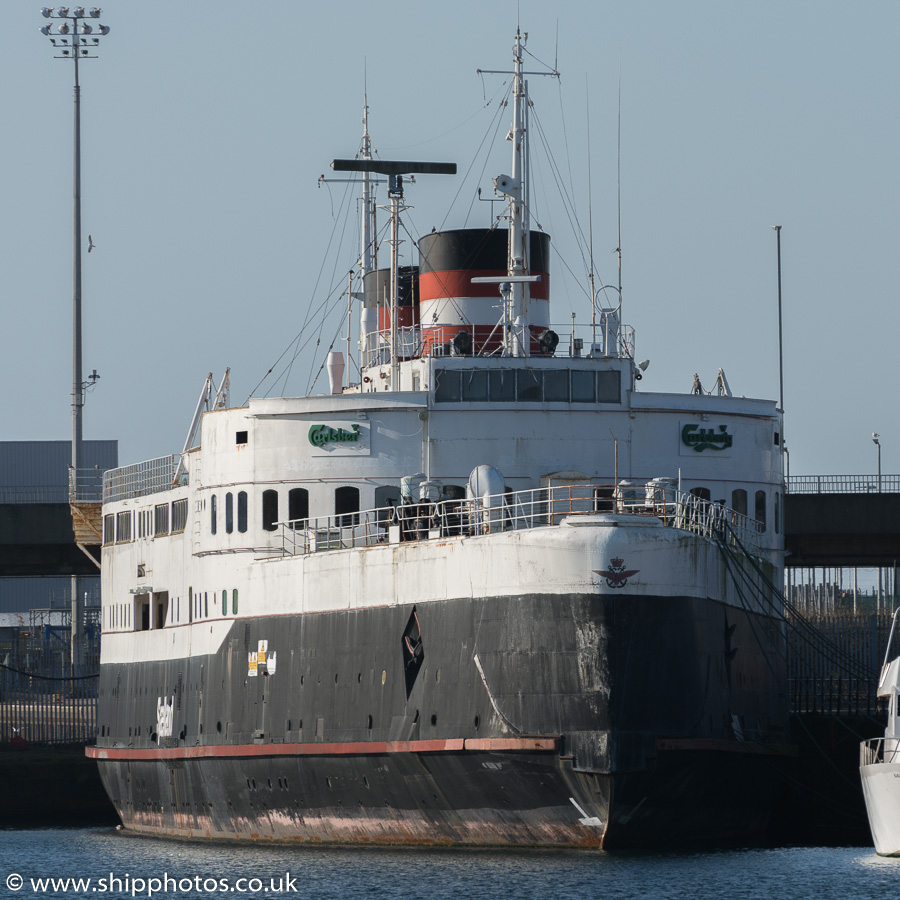 Photograph of the vessel  Sjælland pictured laid up at Barrow-in-Furness on 8th March 2015