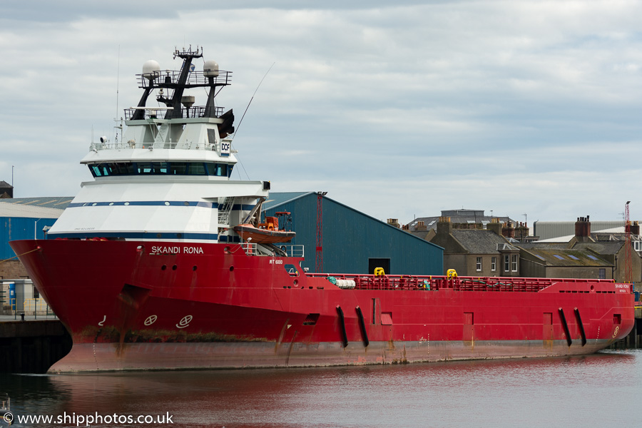 Photograph of the vessel  Skandi Rona pictured at Montrose on 18th September 2015