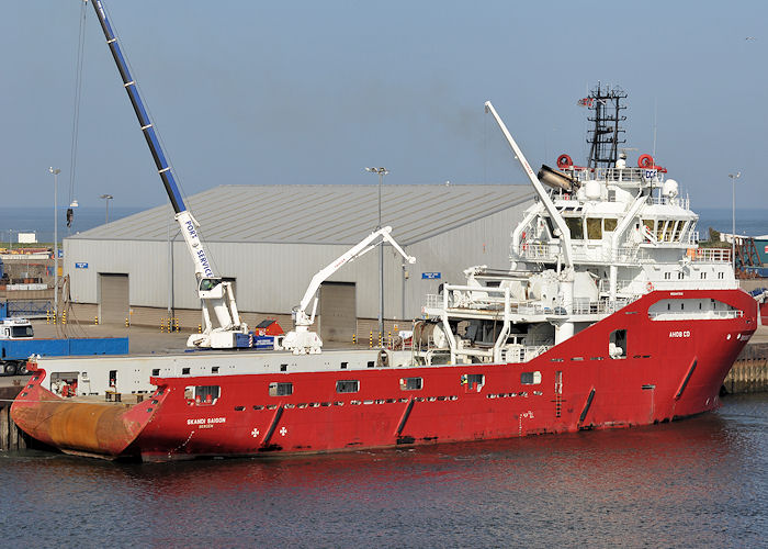Photograph of the vessel  Skandi Saigon pictured at Aberdeen on 7th May 2013