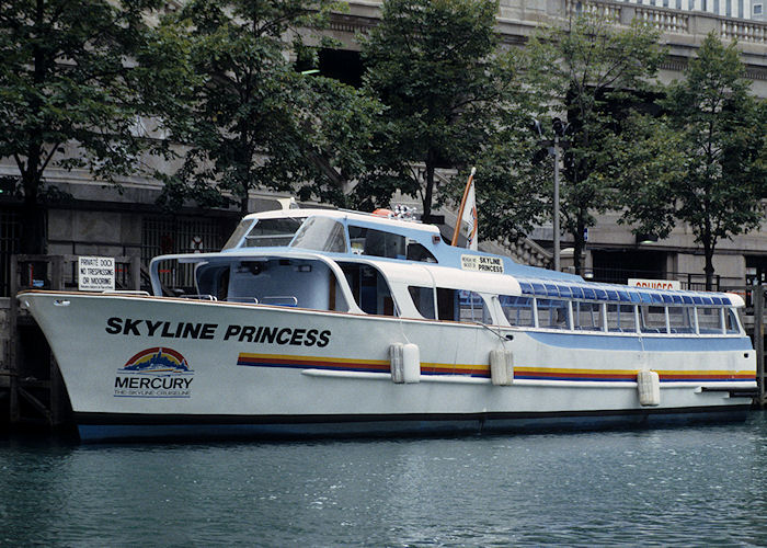 Photograph of the vessel  Skyline Princess pictured in Chicago on 23rd September 1994