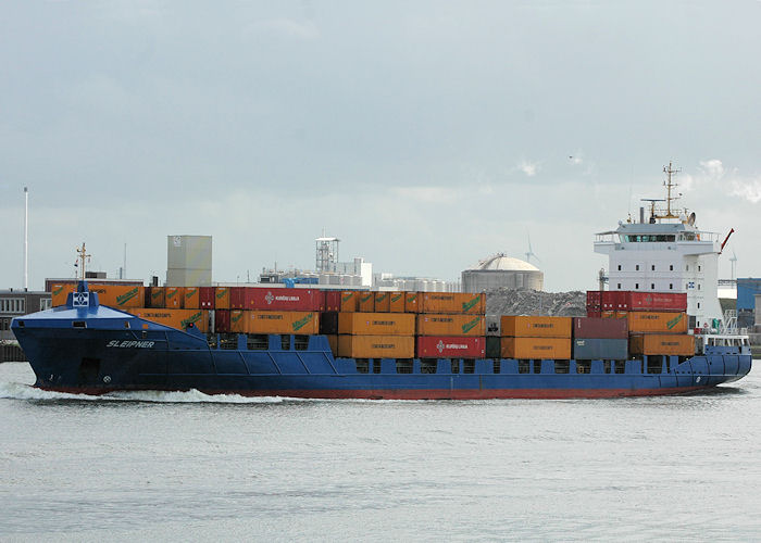 Photograph of the vessel  Sleipner pictured passing Vlaardingen on 19th June 2010