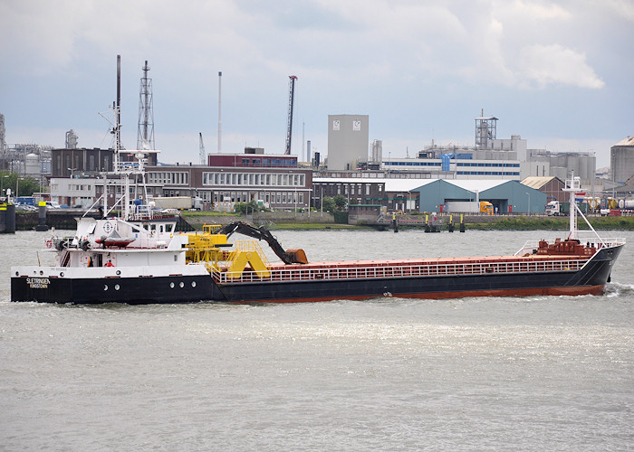 Photograph of the vessel  Sletringen pictured passing Vlaardingen on 25th June 2012