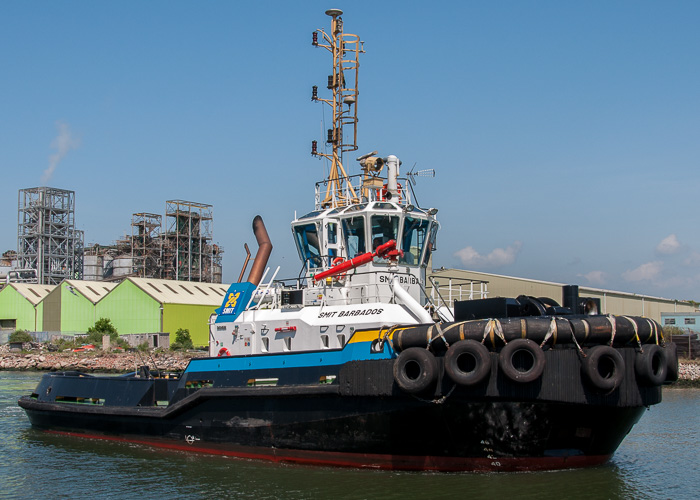 Photograph of the vessel  Smit Barbados pictured at Liverpool on 31st May 2014