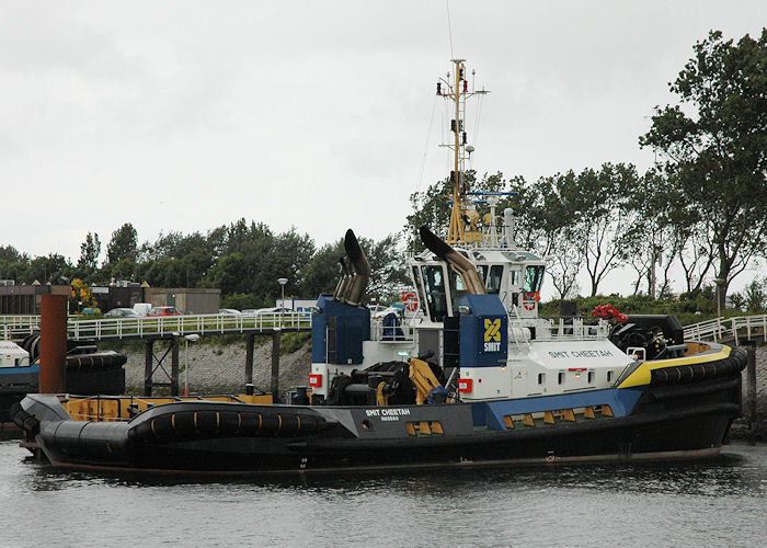 Photograph of the vessel  Smit Cheetah pictured in Scheurhaven, Europoort on 20th June 2010
