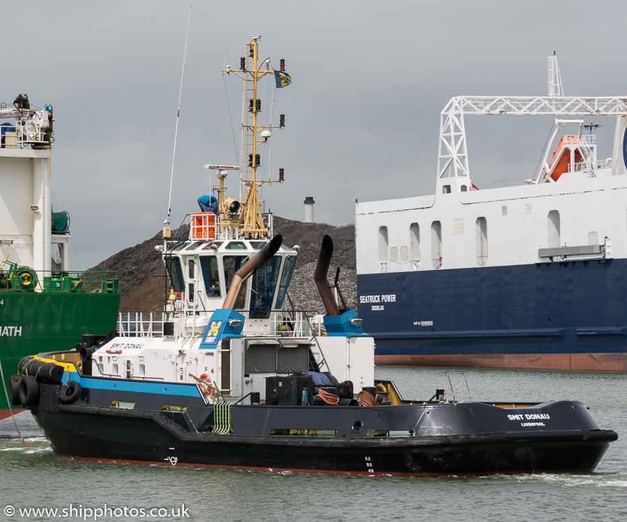 Photograph of the vessel  Smit Donau pictured in Langton Dock, Liverpool on 20th June 2015