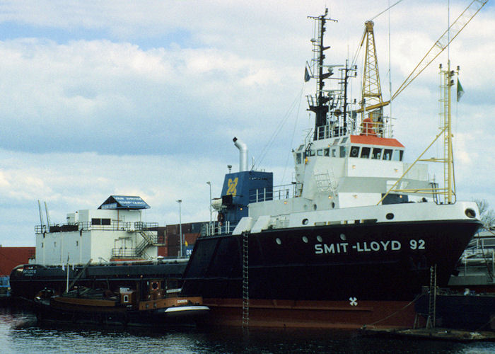 Photograph of the vessel  Smit-Lloyd 92 pictured in Rotterdam on 20th April 1997