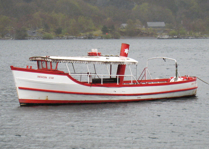 Photograph of the vessel  Snowdon Star pictured on Llyn Padarn on 25th April 2008