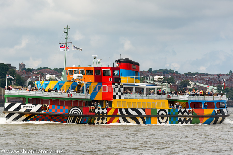 Photograph of the vessel  Snowdrop pictured approaching Seacombe on 25th June 2016