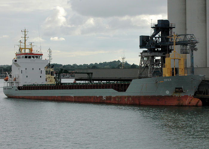 Photograph of the vessel  Sofie N pictured at Southampton on 14th August 2010
