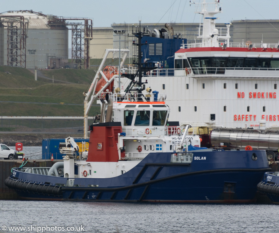 Photograph of the vessel  Solan pictured at Sella Ness on 19th May 2015