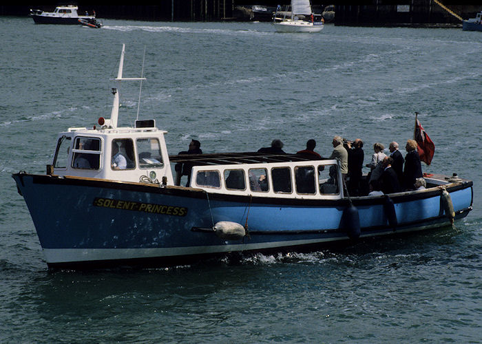 Photograph of the vessel  Solent Princess pictured in Portsmouth Harbour on 29th May 1994