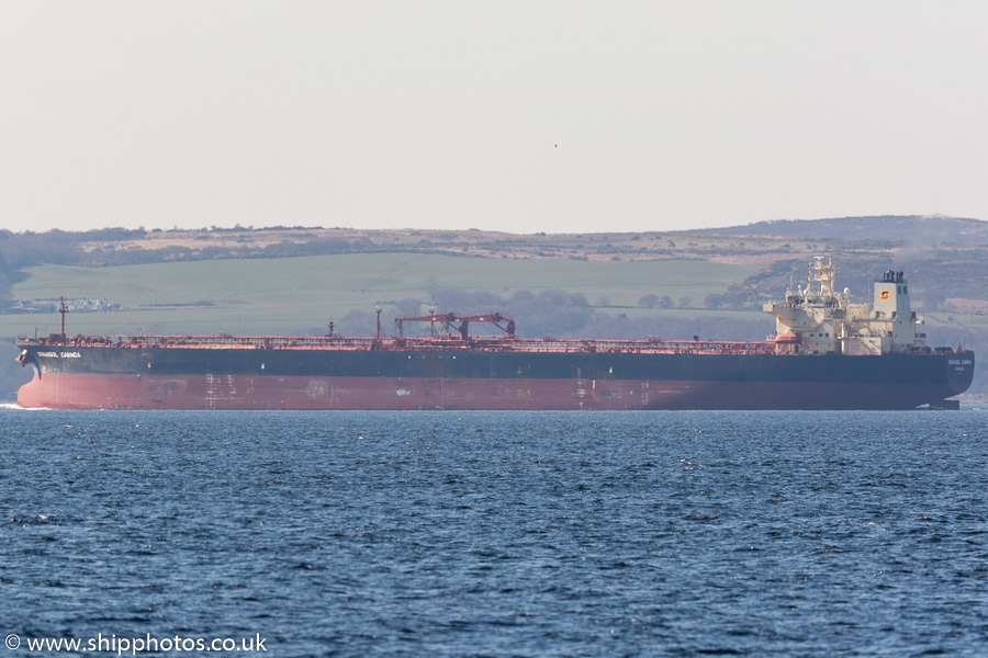 Photograph of the vessel  Sonangol Cabinda pictured on the River Clyde on 27th March 2017