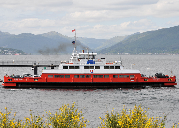 Photograph of the vessel  Sound of Sanda pictured departing McInroy's Point, Gourock on 2nd June 2012