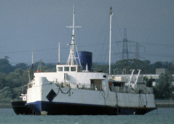 Photograph of the vessel  Southsea pictured laid up at Marchwood on 17th October 1997
