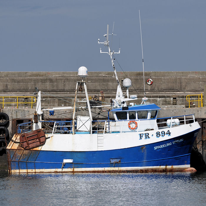 Photograph of the vessel fv Sparkling Waters pictured at Fraserburgh on 6th May 2013