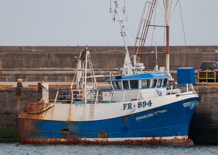 Photograph of the vessel fv Sparkling Waters pictured at Fraserburgh on 5th May 2014