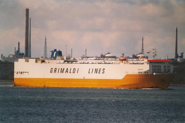 Photograph of the vessel  Spes pictured arriving in Southampton on 28th May 2000