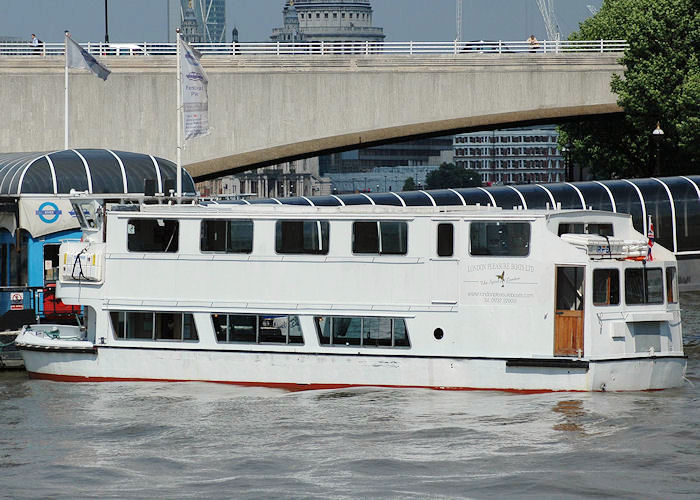 Photograph of the vessel  Spirit of London pictured in London on 11th June 2009