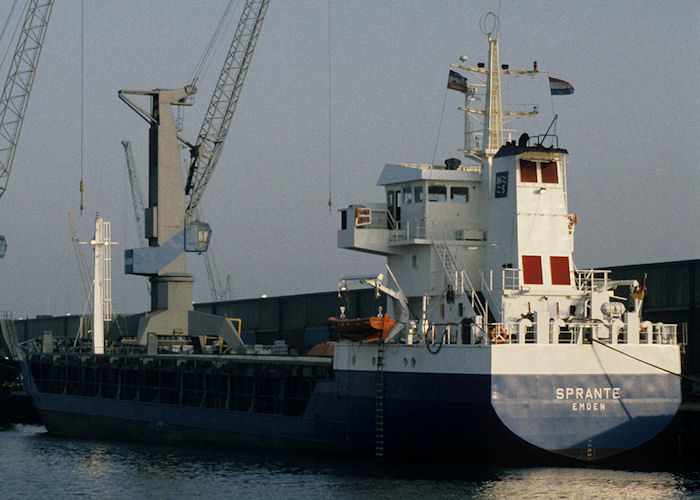 Photograph of the vessel  Sprante pictured in Waalhaven, Rotterdam on 27th September 1992