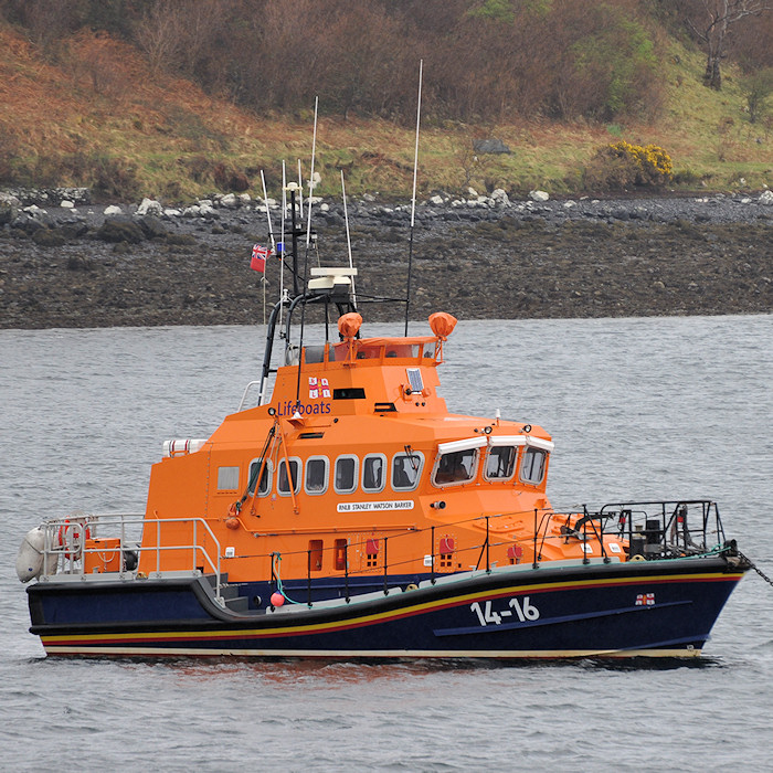 Photograph of the vessel RNLB Stanley Watson Barker pictured at Portree on 8th April 2012