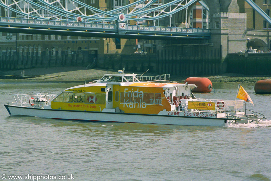 Photograph of the vessel  Star Clipper pictured in London on 16th July 2005