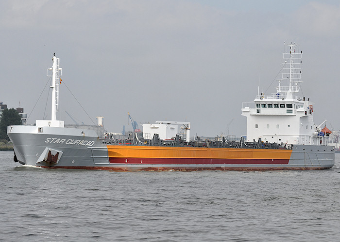 Photograph of the vessel  Star Curacao pictured passing Vlaardingen on 26th June 2011