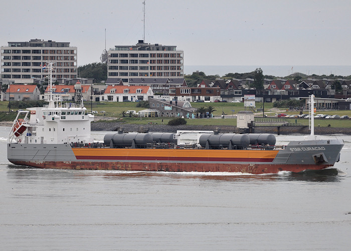 Photograph of the vessel  Star Curacao pictured passing Hoek van Holland on 26th June 2012