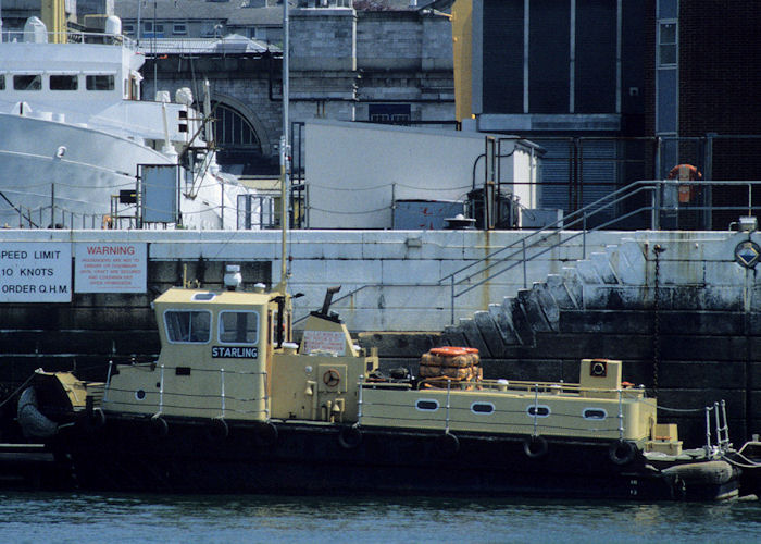 Photograph of the vessel RMAS Starling pictured in Devonport Naval Base on 6th May 1996