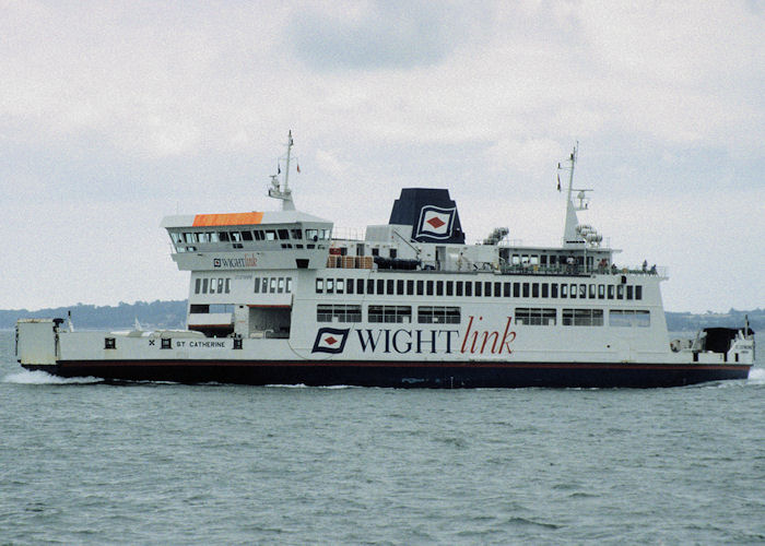 Photograph of the vessel  St. Catherine pictured approaching Portsmouth Harbour on 13th July 1997