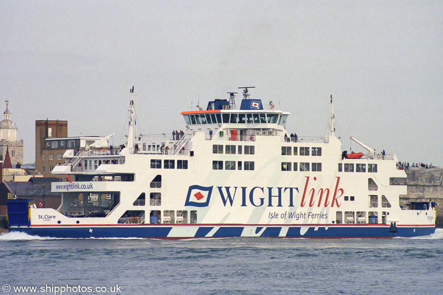 Photograph of the vessel  St. Clare pictured entering Portsmouth Harbour on 4th May 2003
