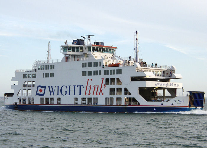 Photograph of the vessel  St. Clare pictured arriving in Portsmouth Harbour on 29th June 2008