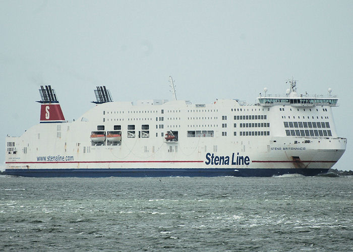 Photograph of the vessel  Stena Britannica pictured arriving at Hoek van Holland on 20th June 2010