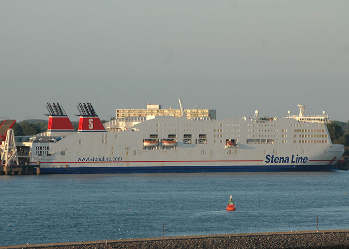 Photograph of the vessel  Stena Britannica pictured at Hoek van Holland on 21st June 2010