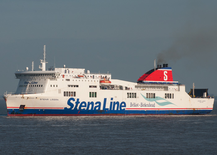 Photograph of the vessel  Stena Lagan pictured arriving at Birkenhead on 31st May 2014