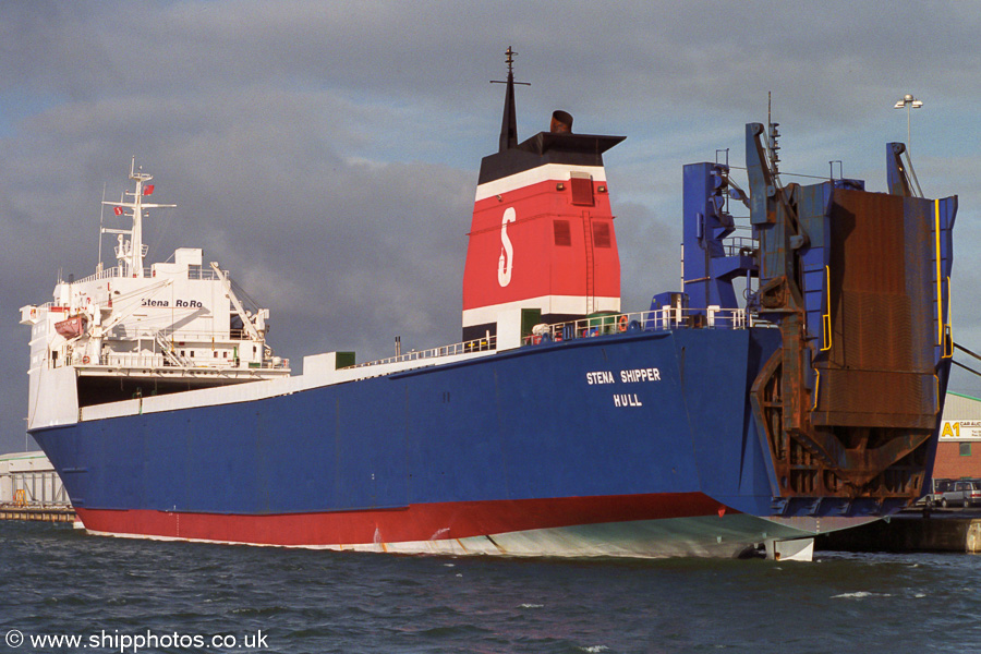 Photograph of the vessel  Stena Shipper pictured at Southampton on 2nd February 2003