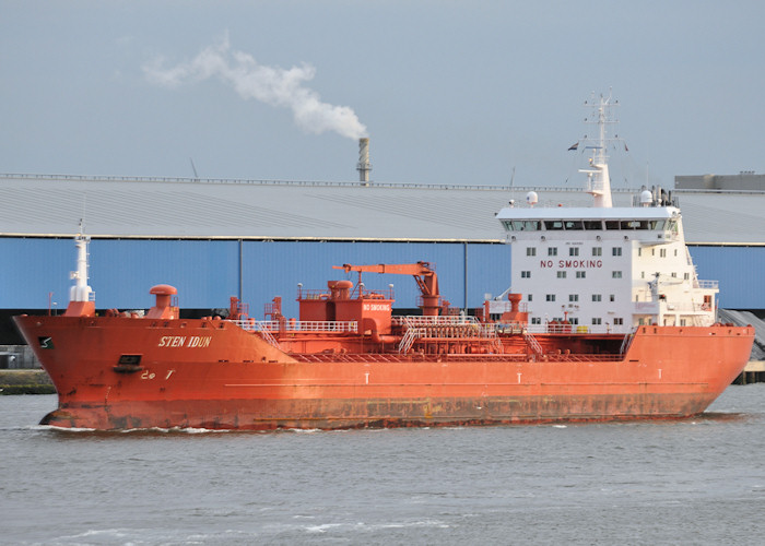 Photograph of the vessel  Sten Idun pictured passing Vlaardingen on 24th June 2011