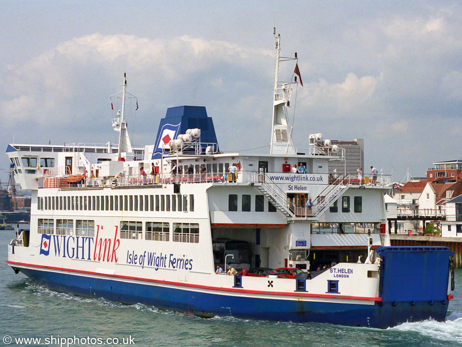 Photograph of the vessel  St. Helen pictured entering Portsmouth Harbour on 6th July 2002