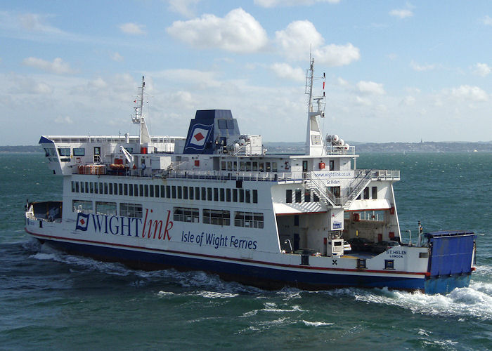 Photograph of the vessel  St. Helen pictured departing Portsmouth on 26th June 2008