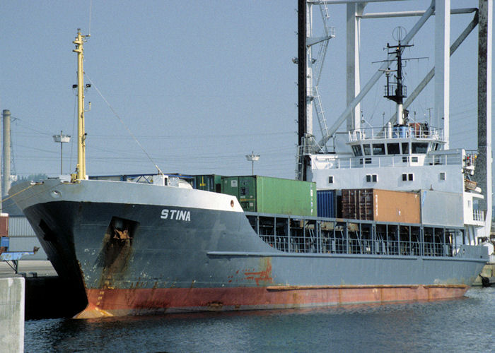 Photograph of the vessel  Stina pictured at Le Havre on 16th August 1997