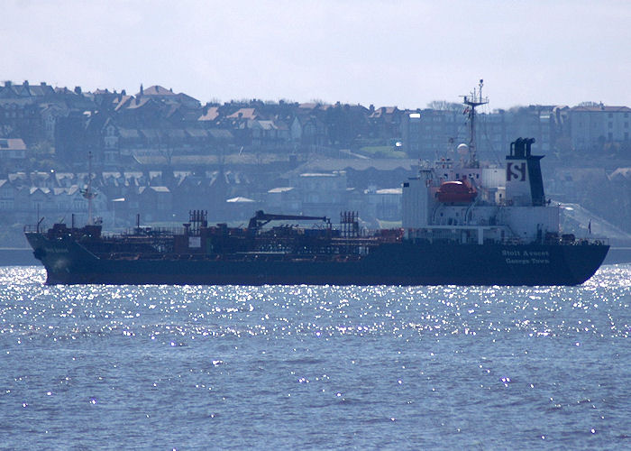 Photograph of the vessel  Stolt Avocet pictured passing Crosby on 23rd April 2008