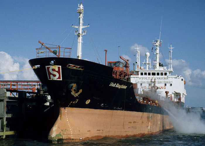 Photograph of the vessel  Stolt Kingfisher pictured in Rotterdam on 20th April 1997