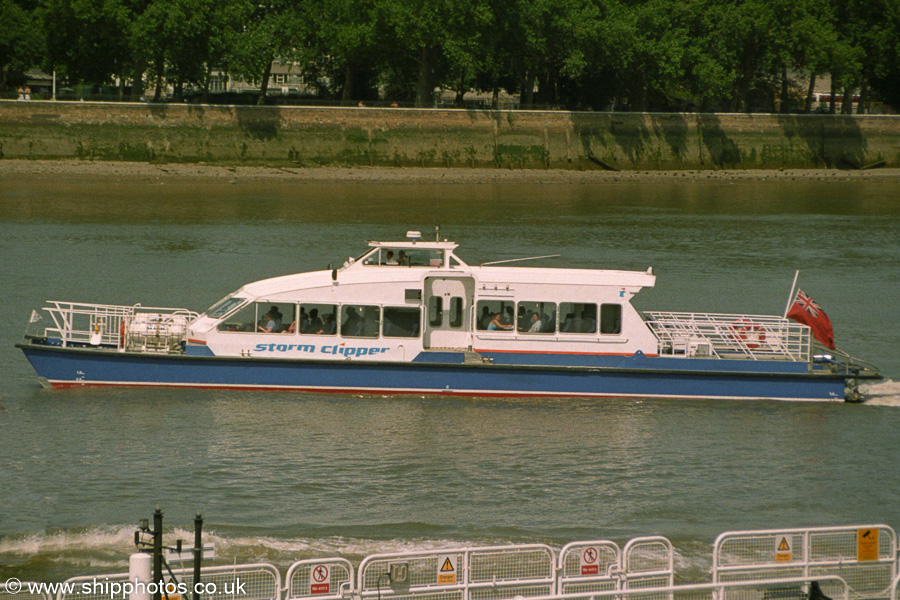 Photograph of the vessel  Storm Clipper pictured at Greenwich on 16th July 2005