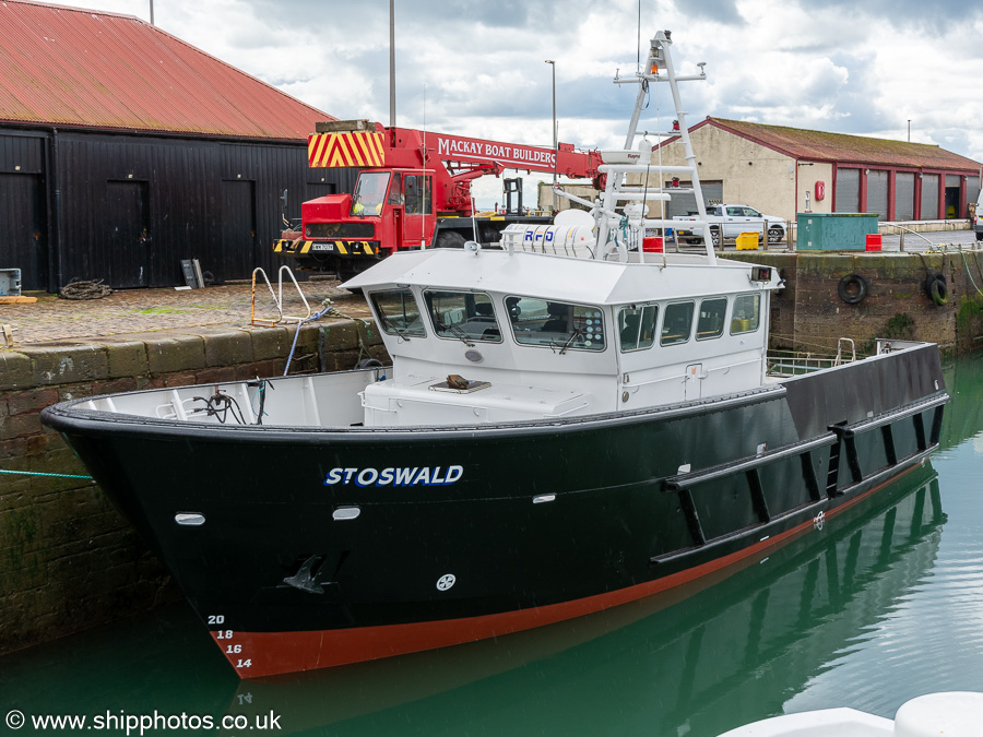 Photograph of the vessel  St. Oswald pictured at Arbroath on 7th August 2023