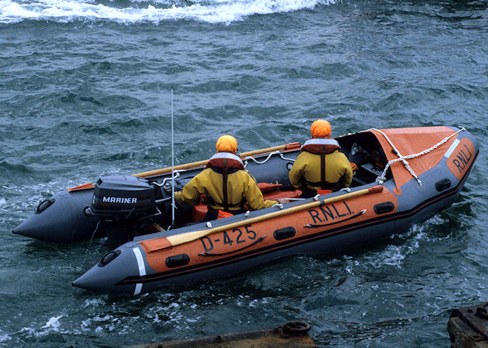 Photograph of the vessel RNLB Strickson pictured in Portsmouth Harbour on 29th May 1994