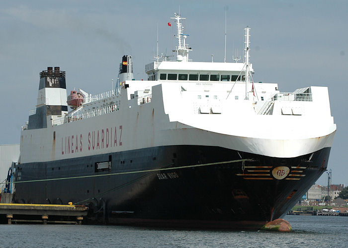 Photograph of the vessel  Suar Vigo pictured at North Shields on 8th August 2010