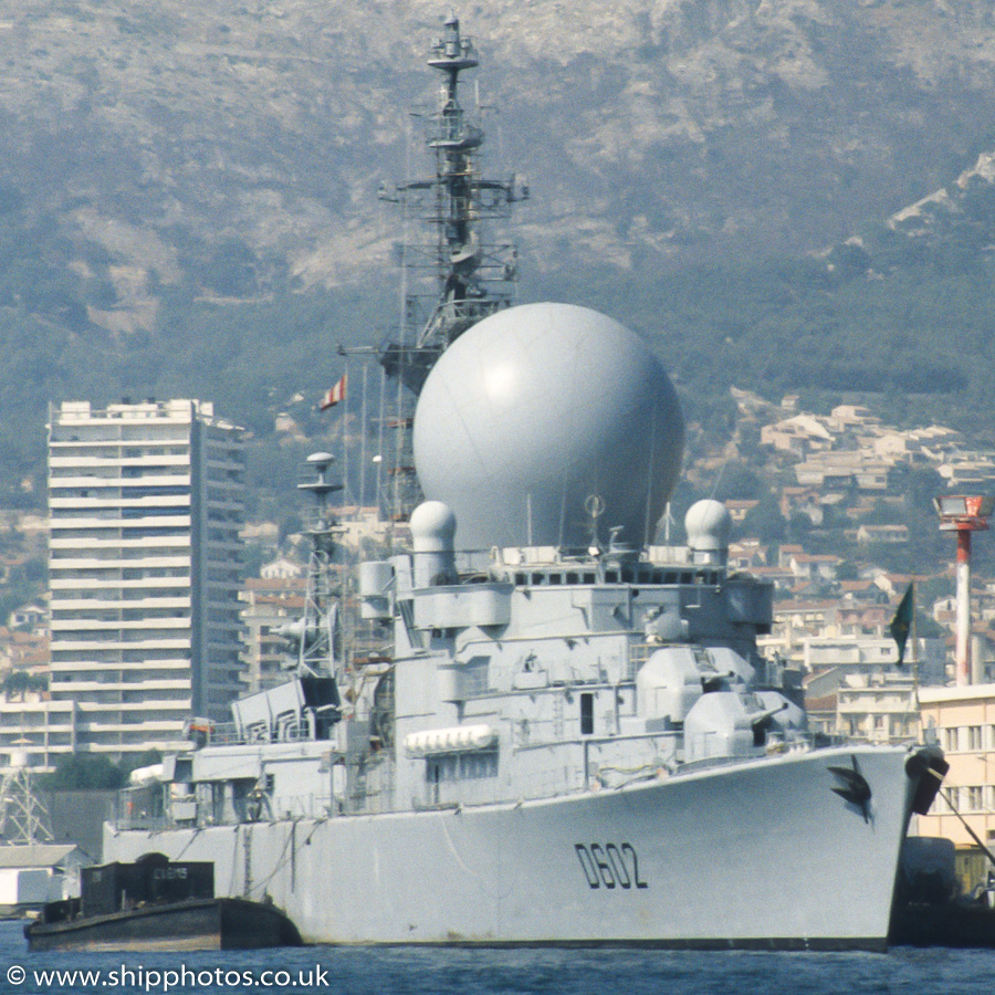 Photograph of the vessel FS Suffren pictured at Toulon on 15th August 1989