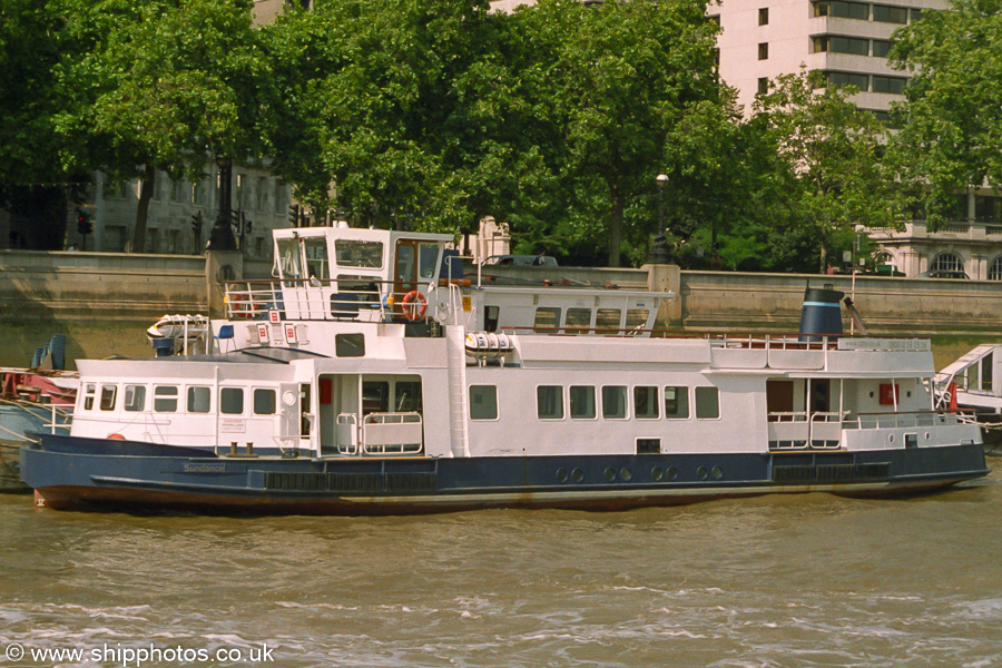 Photograph of the vessel  Sundance pictured in London on 16th July 2005